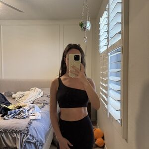 Reverse Black Ribbed Knitwear